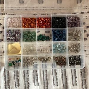 Gemstone and charm set